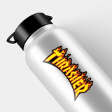 Pegatinas: Thrasher Logo en Llamas 3