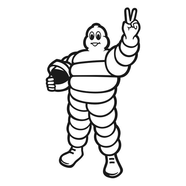 Pegatinas: Bibendum Michelin Piloto