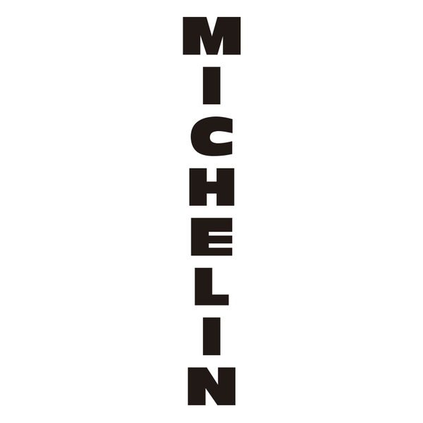 Pegatinas: Michelin Letras Vertical
