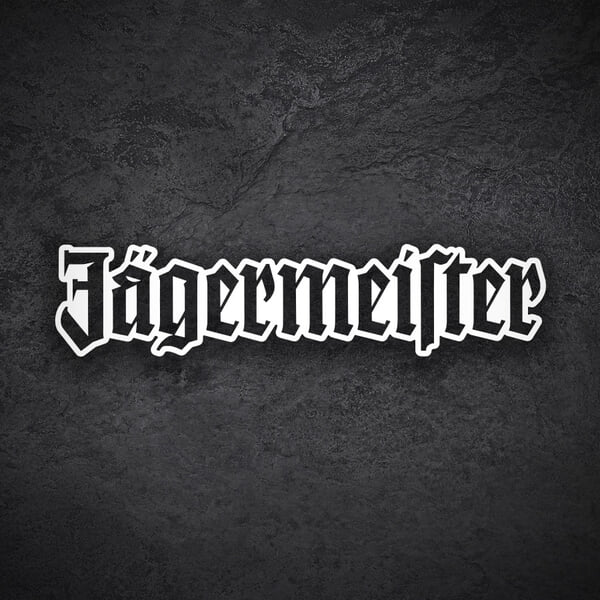 Pegatinas: Jägermeister Logo Corte Doble