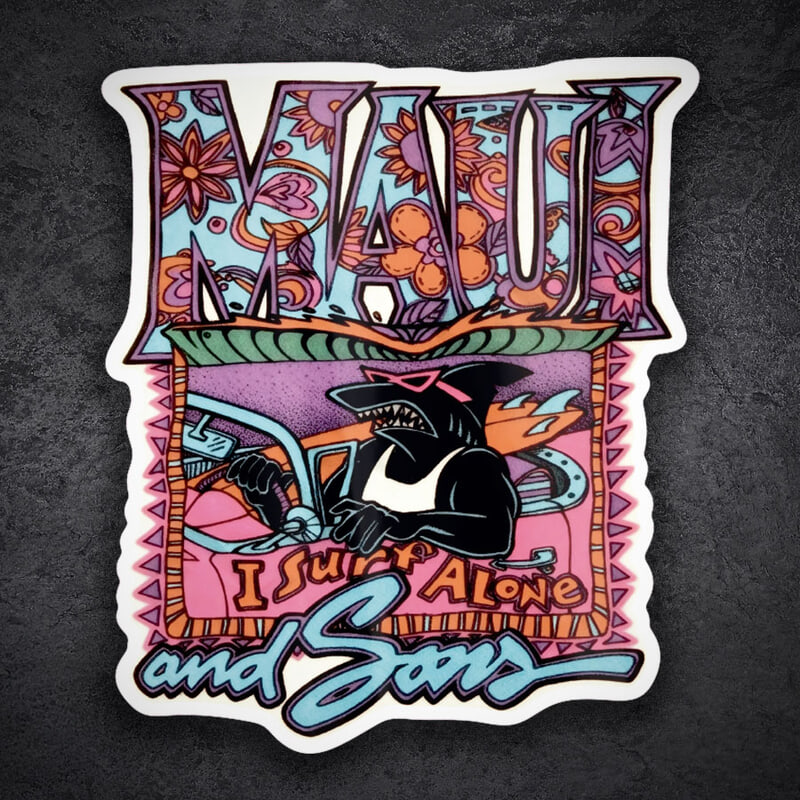 Pegatinas: Maui and Sons I Surf Alone