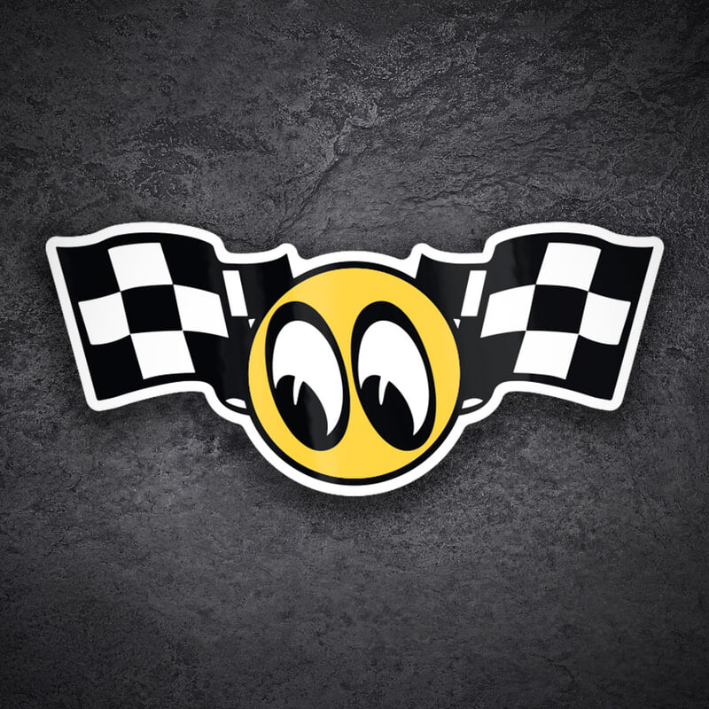 Pegatinas: Mooneyes Racing Flags