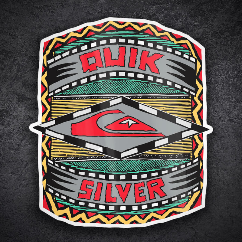 Pegatinas: Quiksilver Tribal Retro