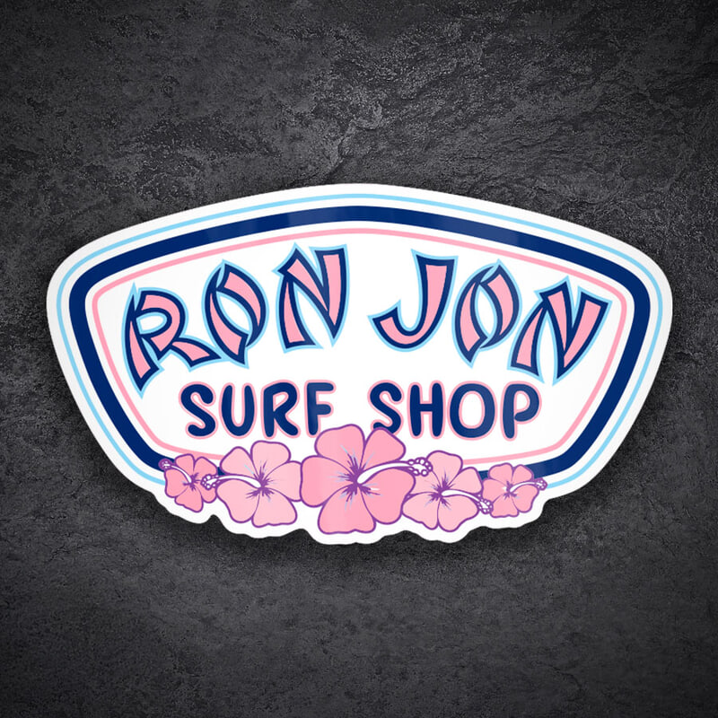Pegatinas: Ron Jon Surf Shop Hibiscus