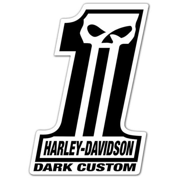 Pegatinas: Harley Davidson #1 Dark Custom