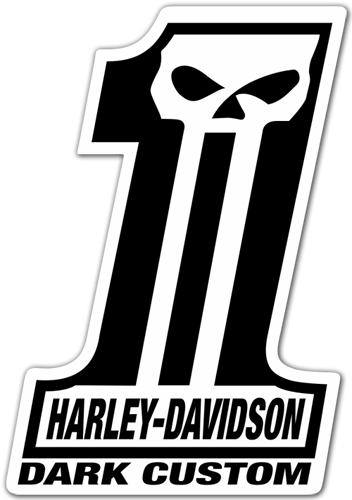 Pegatinas: Harley Davidson #1 Dark Custom 0
