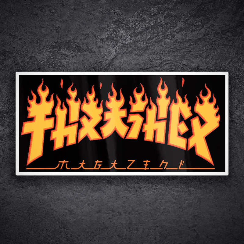 Pegatinas: Thrasher Logo Japonés