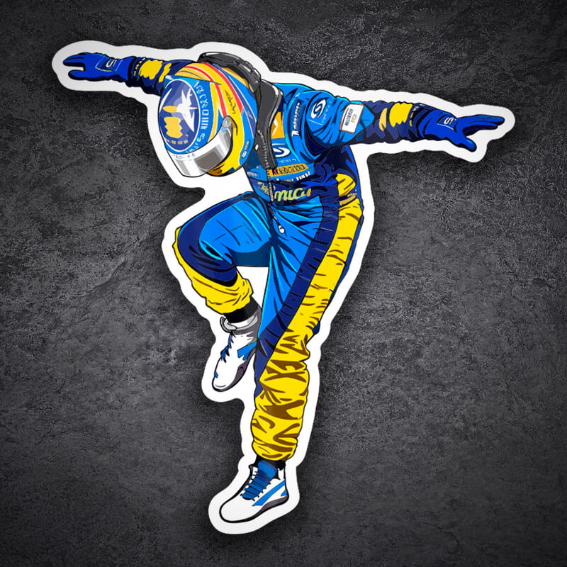 Pegatinas: Fernando Alonso Renault