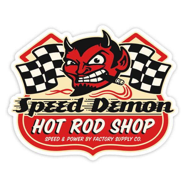 Pegatinas: Speed Demon Hot Rod Shop