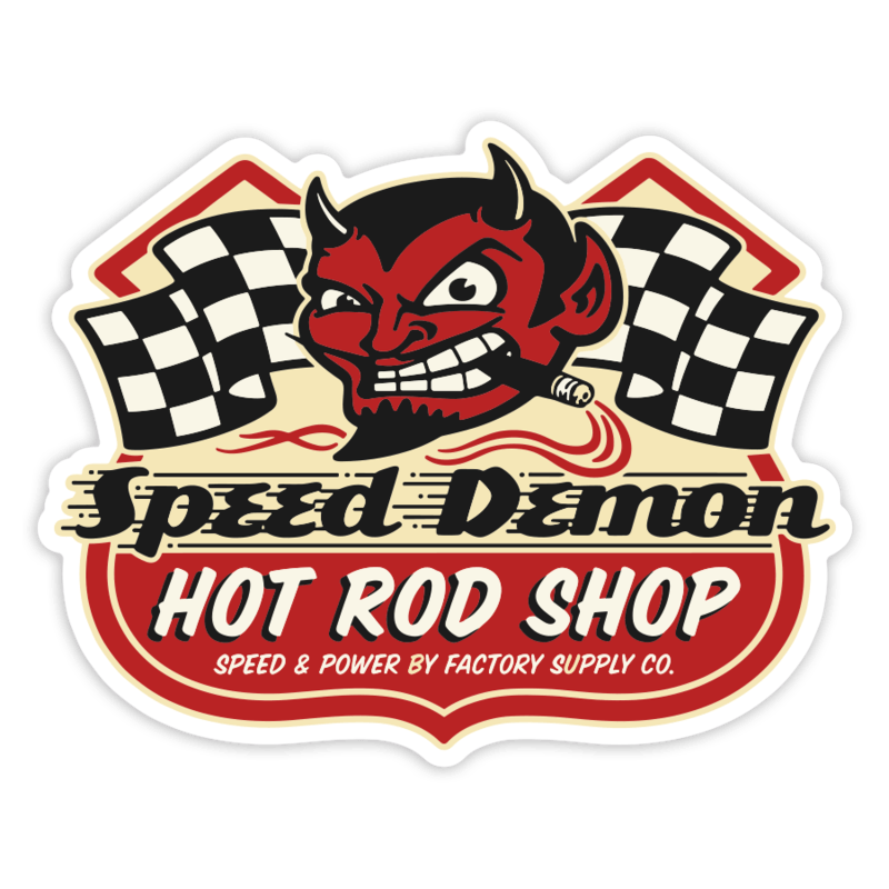 Pegatinas: Speed Demon Hot Rod Shop