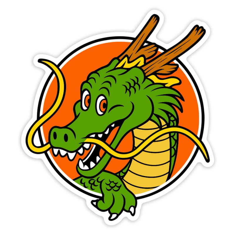 Pegatinas: Dragón Shenron de Dragon Ball