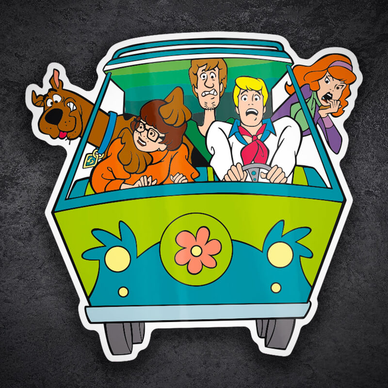 Pegatinas: Scooby-Doo Mystery Machine
