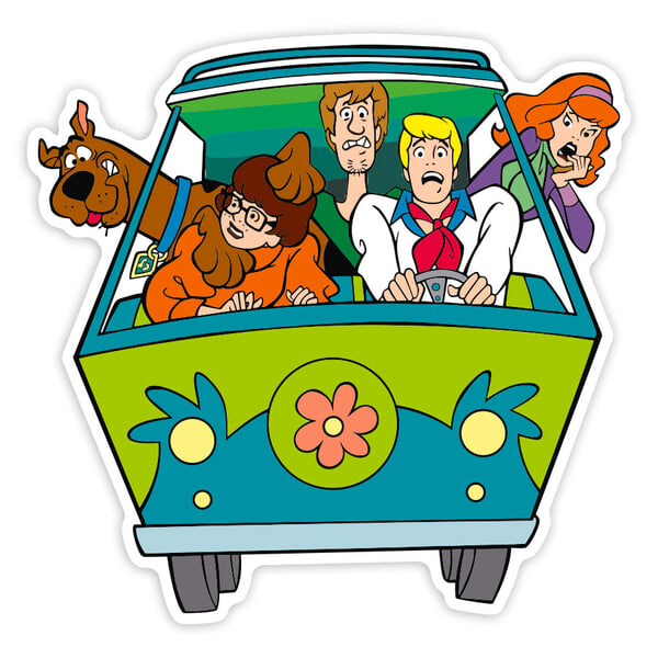Pegatinas: Scooby-Doo Mystery Machine
