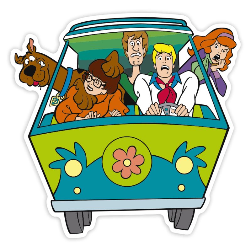 Pegatinas: Scooby-Doo Mystery Machine