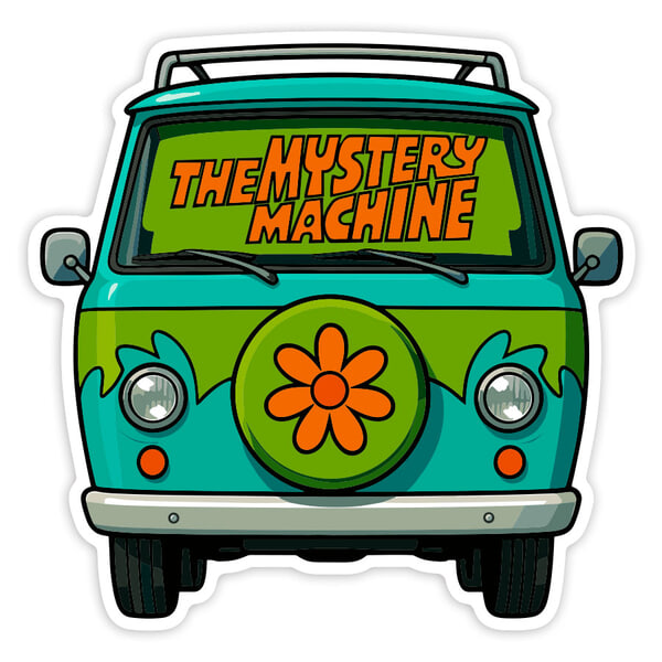 Pegatinas: Furgo Mystery Machine Frontal