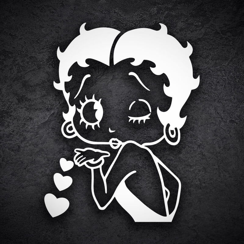Pegatinas: Betty Boop Soplando un Beso