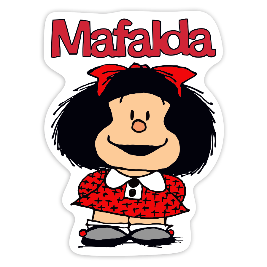Pegatinas: Mafalda Sonriente