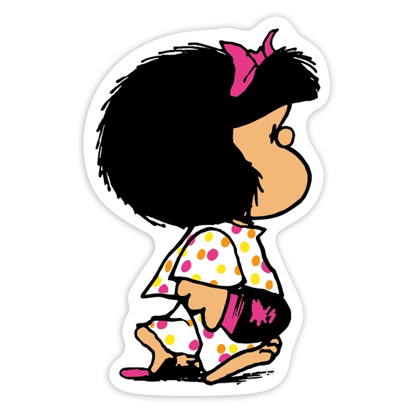 Pegatinas: Mafalda en Pijama