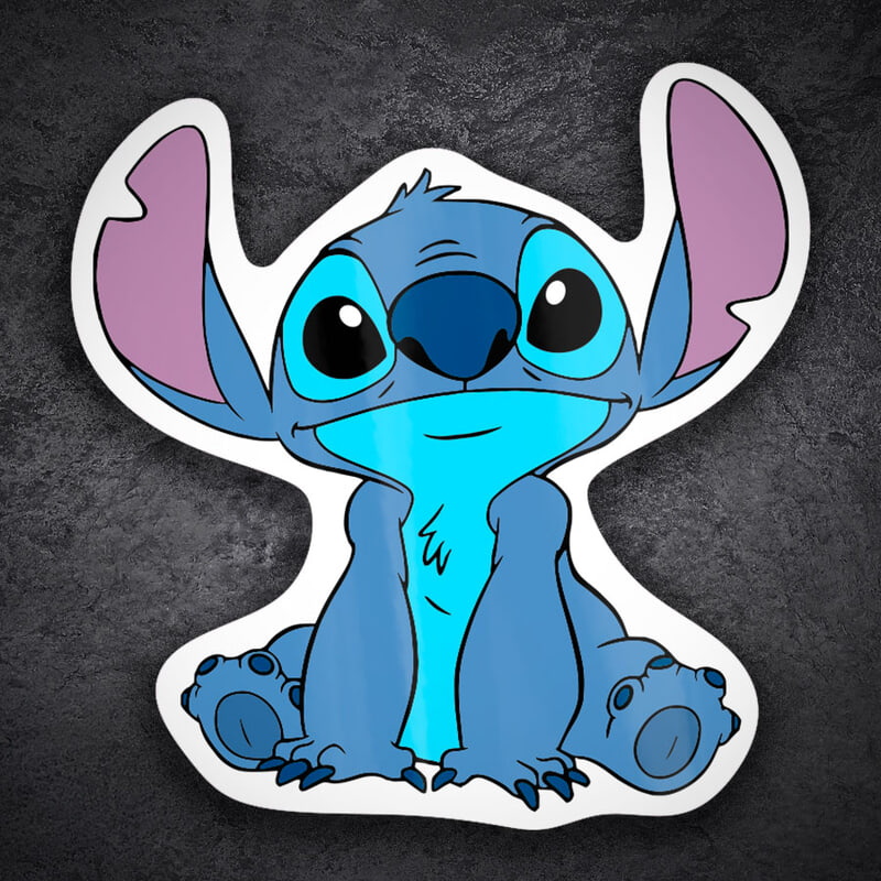 Pegatinas: Stitch Sentado