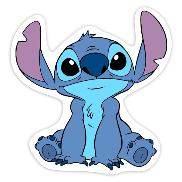 Pegatinas: Stitch Sentado