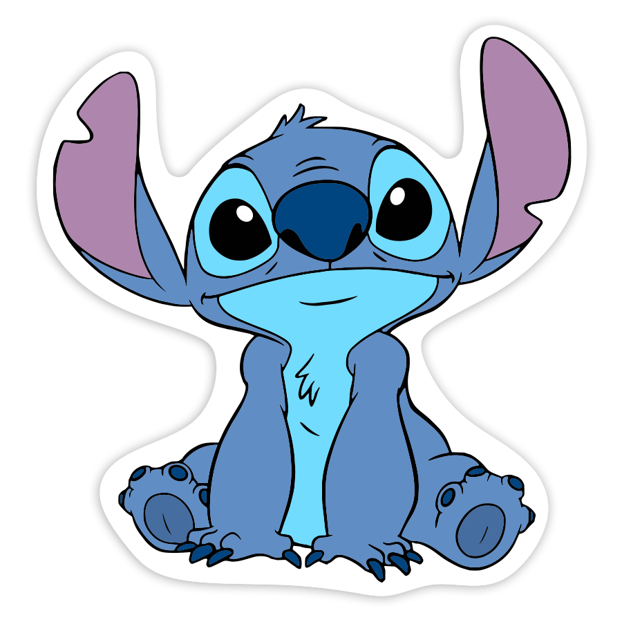 Pegatinas: Stitch Sentado