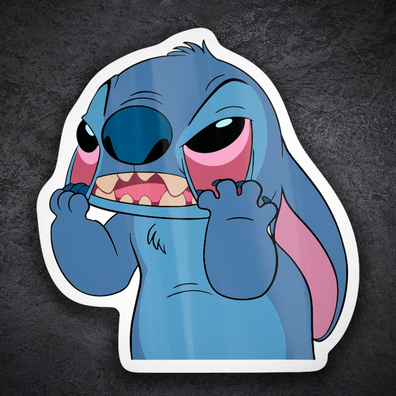 Pegatinas: Stitch Enfadado