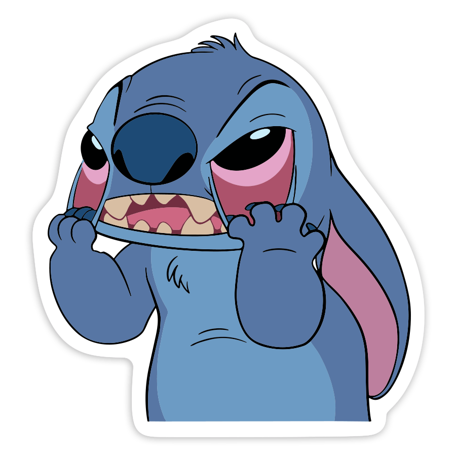Pegatinas: Stitch Enfadado