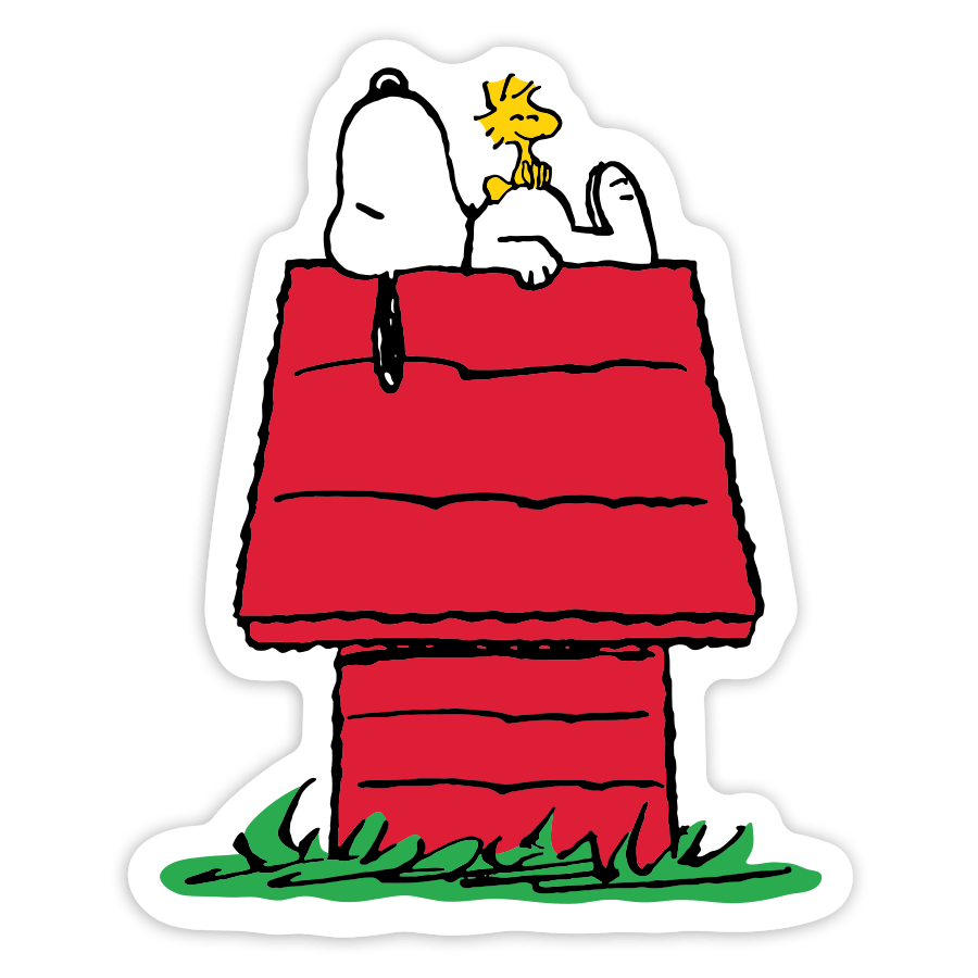 Pegatinas: Snoopy y Woodstock Caseta
