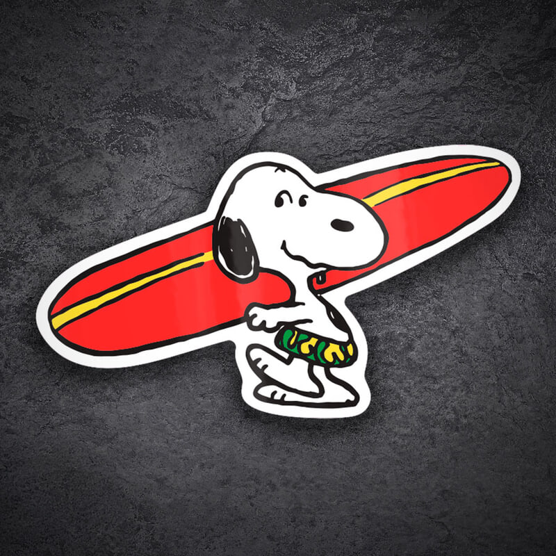 Pegatinas: Snoopy Surf