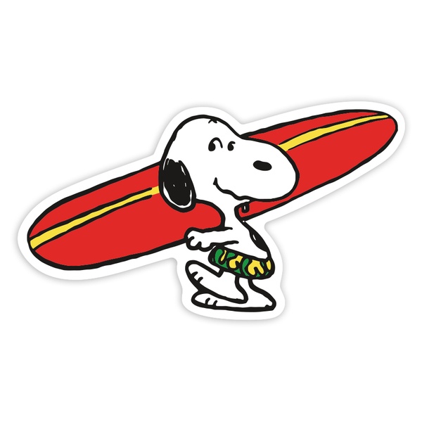 Pegatinas: Snoopy Surf