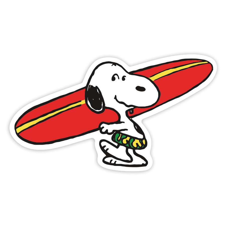Pegatinas: Snoopy Surf