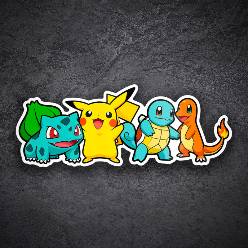 Pegatinas: Pikachu y Amigos Pokémon