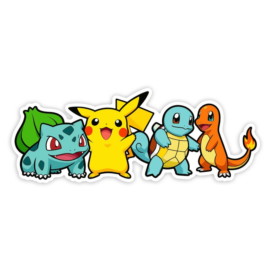 Pegatinas: Pikachu y Amigos Pokémon