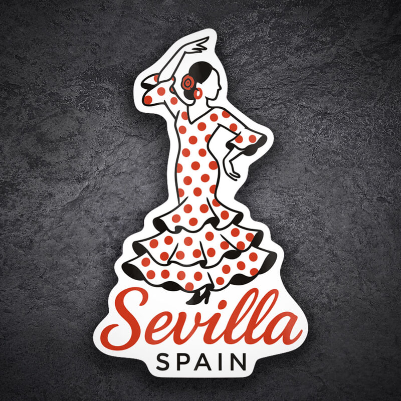 Pegatinas: Flamenca Sevilla Spain