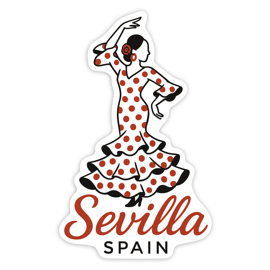 Pegatinas: Flamenca Sevilla Spain