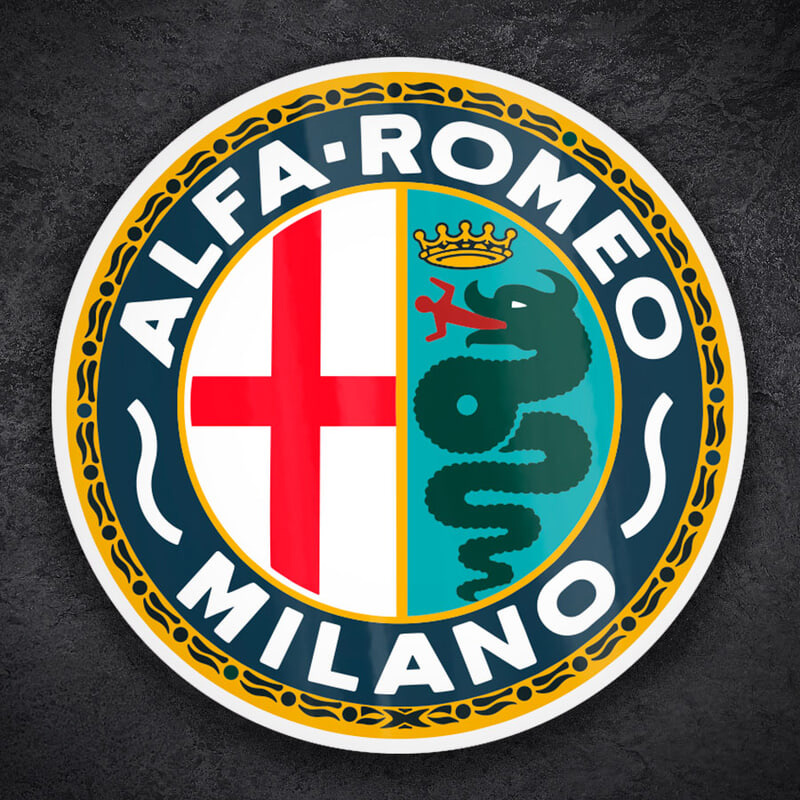 Pegatinas: Emblema Alfa Romeo Milano
