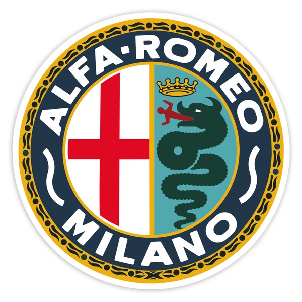 Pegatinas: Emblema Alfa Romeo Milano