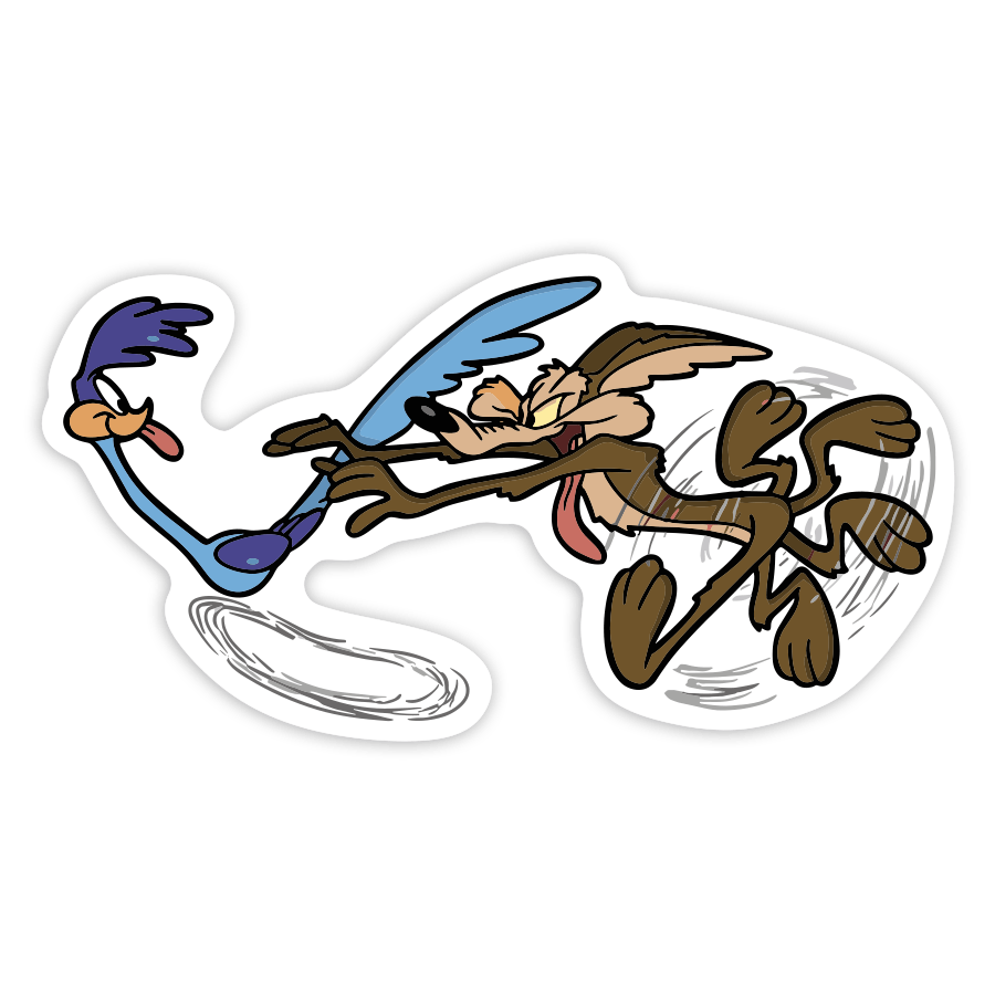 Pegatinas: Correcaminos y Coyote