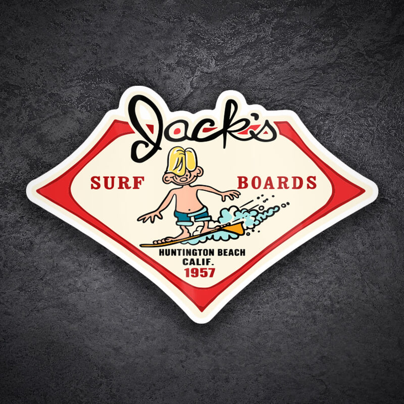 Pegatinas: Jack’s Surf Boards 1957