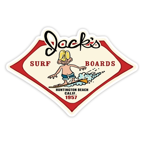 Pegatinas: Jack’s Surf Boards 1957
