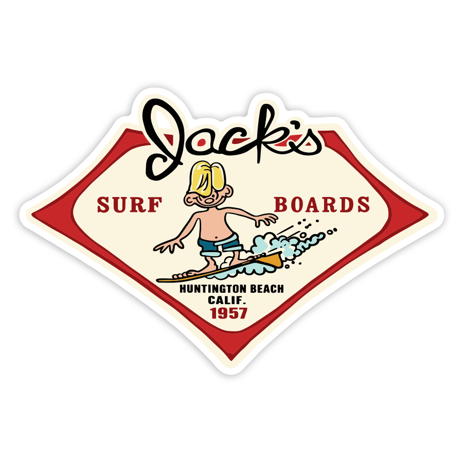 Pegatinas: Jack’s Surf Boards 1957