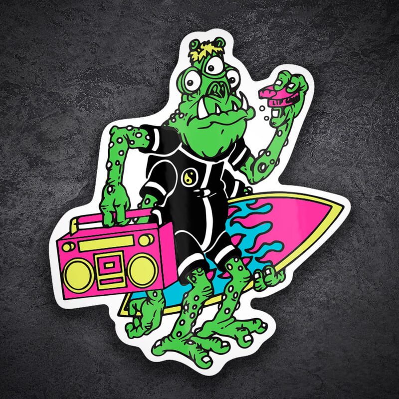 Pegatinas: Surf Alien Punk