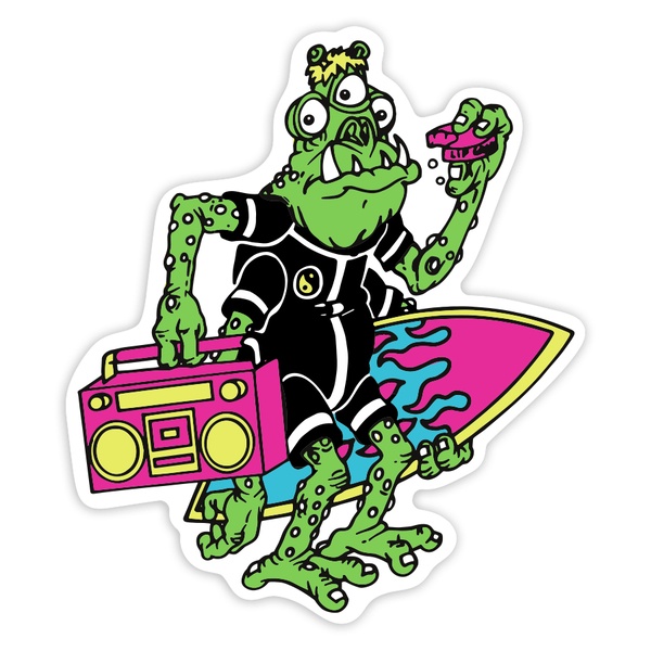 Pegatinas: Surf Alien Punk