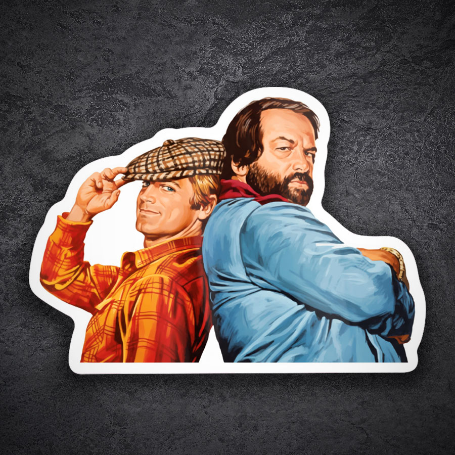 Pegatinas: Bud Spencer y Terence Hill Dúo Clásico