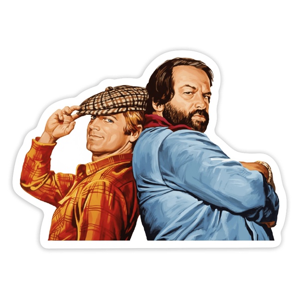 Pegatinas: Bud Spencer y Terence Hill Dúo Clásico