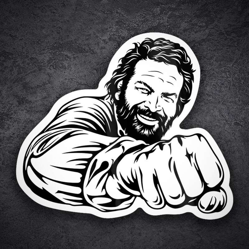 Pegatinas: Bud Spencer Puñetazo