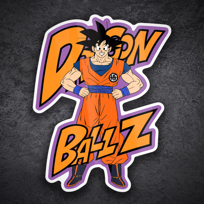 Pegatinas: Dragon Ball Z Goku Retro