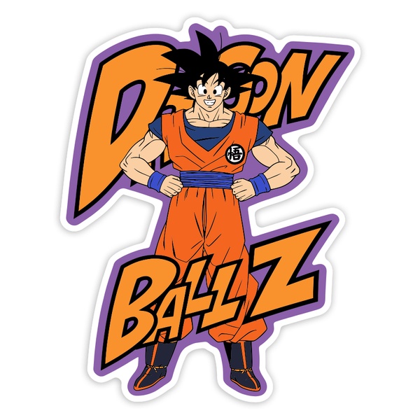 Pegatinas: Dragon Ball Z Goku Retro