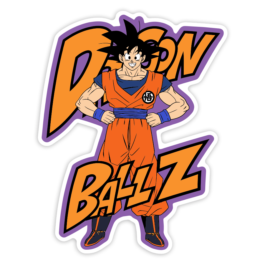 Pegatinas: Dragon Ball Z Goku Retro