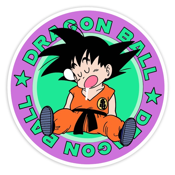Pegatinas: Dragon Ball Goku Dormido